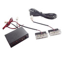 2 in 1 LED Amber Flashing Warning Emergency Vehicle Side Strobe Light Bar Light