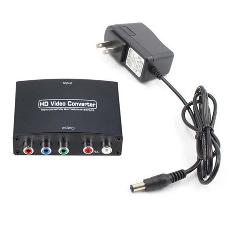 1080P HD HDMI to 5RCA RGB Component YPbPr Video + R/L Audio Converter Adapter