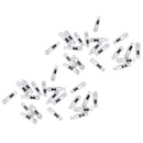 40Pcs Plastic Fishing Rattles Lure Tube Attract   Tackle with Metal Ball