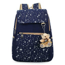 Girl Canvas Shoulder School Bag Backpack Travel Satchel Rucksack Handbag