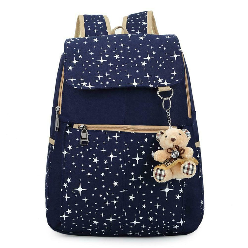 Girl Canvas Shoulder School Bag Backpack Travel Satchel Rucksack Handbag