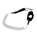 Surfboard Surfing Leash SUP Board Coiled Cord Leg Rope Double Swivels 11FT