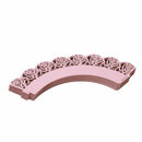 50x Filigree Rose Artistic Bake Cake Paper Cups Lace Cupcake Wrappers Bakin