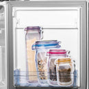 Mason Jar Zipper Bags Snack Sandwich Zipper Closure Bags Reusable Airtight