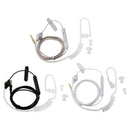 3 Pieces 3.5mm In Ear Air Tube Anti-radiation Earphone Microphone Headphone