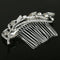 Elegant Leaf Design Rhinestone Hair Comb Wedding Party Bridal Hairdressing