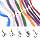 Holographic Tinsel Crystal Flash String Jig Hook Lure Making Fishing MateriB TO