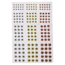 183pcs 3/4/5/6mm 2D Holographic Fishing Lure Eye Fly Red Tying M1S4 N Blue H9F1