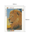 5D DIY Full Drill Diamond Painting Lion Cross Stitch Embroidery Mosaic Kit