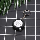 car tire measure portable keychain plastic retractable soft ruler sewing tool 3C