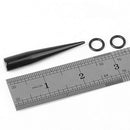 8 pcs Black Acrylic Ear Strecher Expander Taper Stretching Plug 4mm-18mm