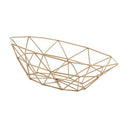 Kitchen Geometric Metal Wire Decorative Storage Display Basket Fruit Bowl S