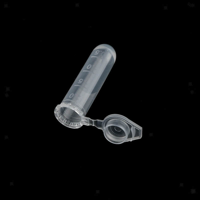 Premium Plastic Graduated Microcentrifuge Tube with Snap Cap, 2ml Capacity (Pack