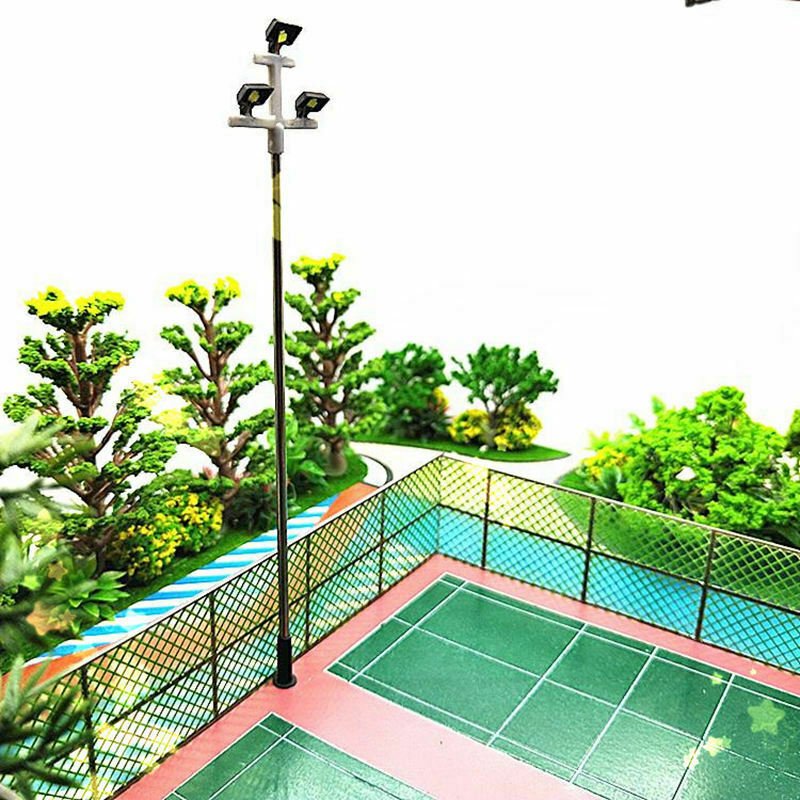 3Led Street Lamp 1:100 Ho Scale Led Street Light Scenery Mini Lamppost For  I2M4
