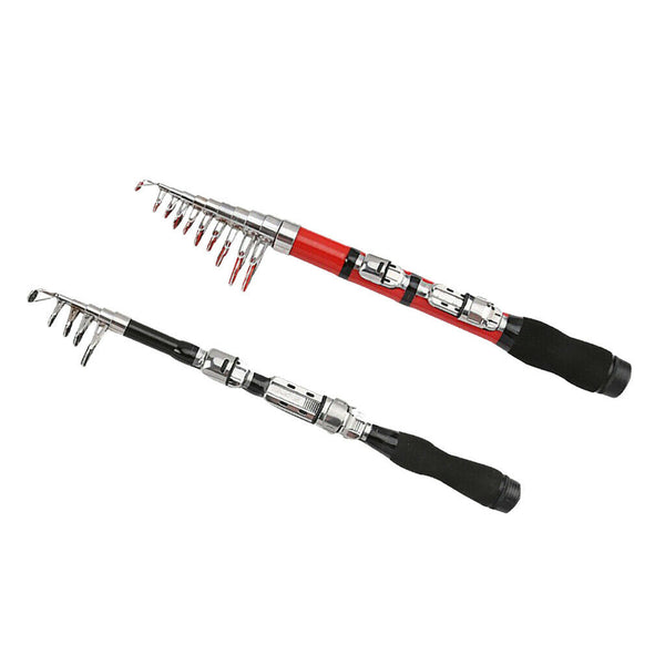 1.0m Collapsible Fishing Rod Freshwater Saltwater Telescopic Spinning Pole Tool