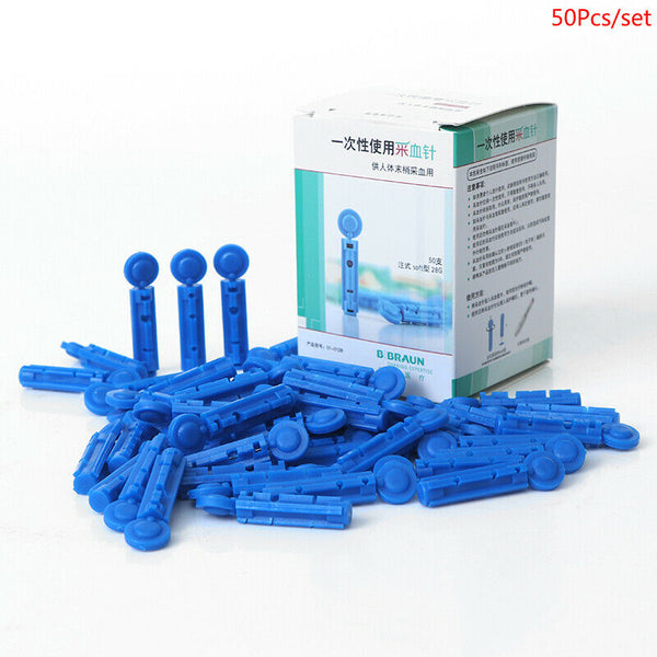 50Pcs 28g Soft Blood Glucose Medical Collecting Lancet Needles Diabetes Test Ew