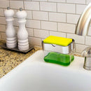 2-in-1Sponge Rack Dispenser Soap Dispenser And Sponge Caddy 13 Ounces