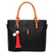Large Capacity Tassel Tote Bag Women Soft Leather Ladies Handbag Crossbody  B1Y8