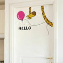 Giraffe stickers living room bedroom door children's room balloon stickers