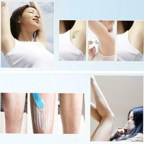 Unisex Leg Pubic Body Facial Smooth Skin Hair Removal 60gau Soft Painless C W9C4