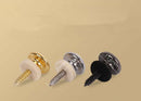 2 Pcs Guitar Strap Buttons Strap Locks Straplocks Mushrooms Heads Chrome TDES