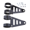2pcs Universal Motorcycle Headlight Lamp Fork Mounting Brackets 41-43mm (Black)