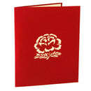 3DUp Greeting Cards Peony Birthday Valentine Mother Day Christ Gw