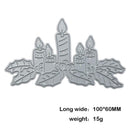 Christmas Candle Metal Cutting Dies DIY Embossing Scrapbook Craft Stencils