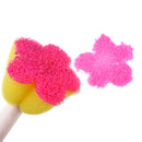 5Pcs/Set Children Diy Painting Sponge Brush Toys Wooden Handle Learning Tool  Dz
