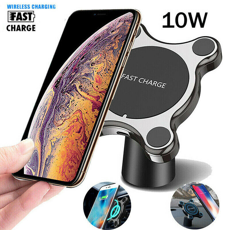 Universal Wireless Car Charger Magnetic Mobile Phone Holder Qi Fast Charge Pad
