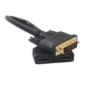 1080P DVI 24+1 Pin Male to Dual HDMI Female Splitter Cable for PC Monitor