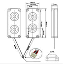 Replacement Speaker Black Audio Horn Speaker 5W For TV LCD Monitor