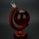 Globe Whiskey Decanter Wine Aerator Glass Wine Bottle With Holder Rack Alco