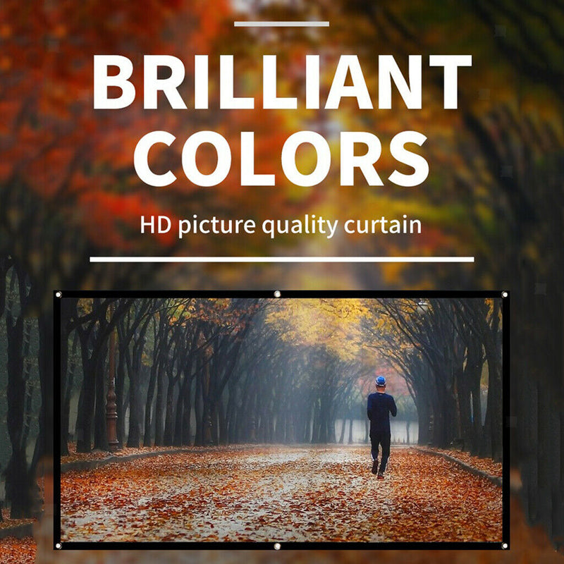 Foldable Movie Projection Screen for Home Theater 150 in(332x187cm) 16:9