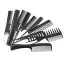 10x Professional Styling Comb Salon Barber Hair Coloring Cutting Highlight Combs