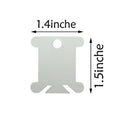 120 Pieces White Plastic Floss Bobbins Thread Embroidery Cross Stitch Bobbi Q4S1