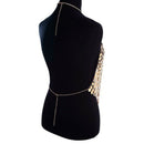 Women's Sexy Halter Backless Tank Top Bra Body Chain Necklace Tassels Party