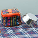 2 Pieces Stainless Steel Foldable Camping Bowls Outdoors 2 Bowls