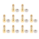 10X Earphone MMCX Female Crimp Connector Socket & Screw  Straight Copper