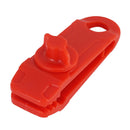 Heavy Duty Camping Tarp Clips Tent Awning Clamps Guyline Fastener Red Nylon