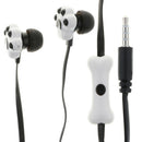 In Ear Wired 3.5 mm Cute Cartoon Animal Earphone Earbuds Headphone black