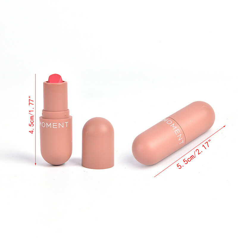 5Pcs Make Up Mini Capsule Lasting Lipstick Set Gift Box Velvet Matte Lipstick