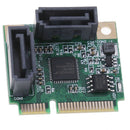 Mini PCI-E PCI express to SATA 3.0 converter hard drive extension card 2 ports!c