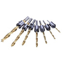 7pcs 3-10mm Drill Bit Set Woodworking Countersink Chamfers Home Tools