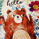 Kids Play Rug Cute Cartoon Bear Rug Backing Great For Nursery Baby,Parfect