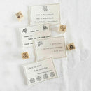 12pcs Flower Lace Square Wooden Rubber Stamp Seal Scrapbook DIY Paper Kit C X6H1