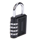 Zinc Alloy Coded Lock 4 Dial Digit Password Lock Suitcase Luggage Code Lock