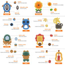 10pcs Newborn Baby Rattle Infant Rattles Infant Hand Grasping Toys Gifts