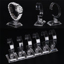 2pcs Clear Acrylic Detachable Bracelet Jewelry Watch Display Holder Stand Rack Z