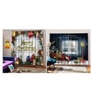 2pcs/4Panel Christmas Pattern Living Room Window Drapes Balcony Window Decor